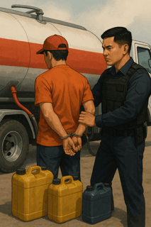 Sopir Tangki BBM Ditangkap Polres Sambas, Diduga Gelapkan Solar Milik Perusahaan Sawit