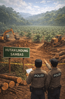 Kasus Dugaan Pembukaan Sawit di Hutan Lindung Sambas, Anggota DPRD Terseret