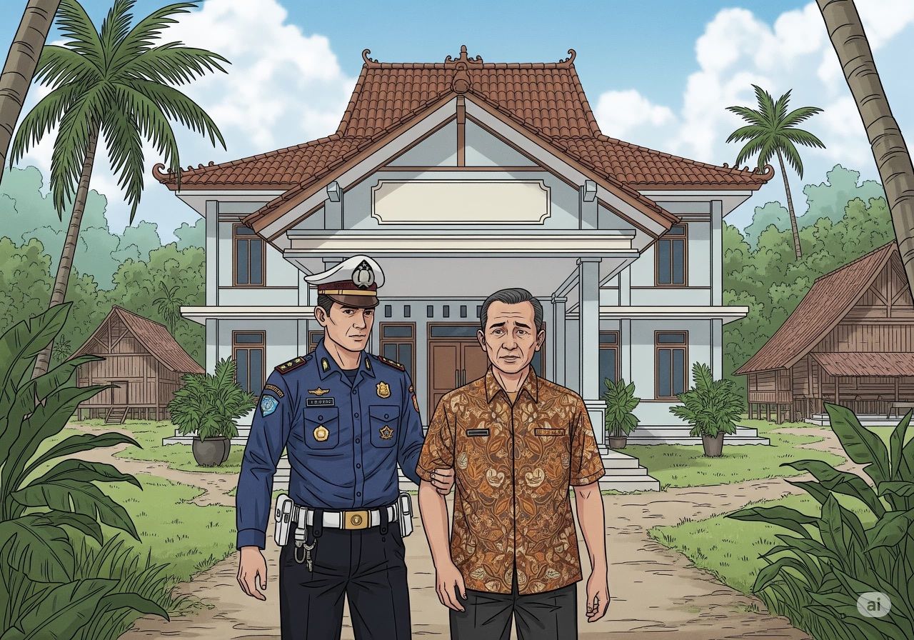 Kades Tebas Kuala Ditangkap Polisi, Diduga Korupsi DD dan ADD Rp.655 Juta