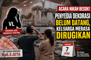 Dekorasi Tak Kunjung Dipasang, Keluarga Pengantin Kebingungan