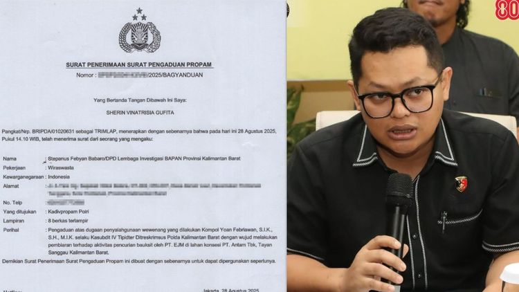 Dugaan Pencurian Bauksit di Lahan Antam Tayan, Nama Perwira Polda Kalbar Dilaporkan ke Propam