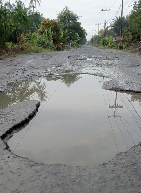 Jalan Rusak di Sepinggan