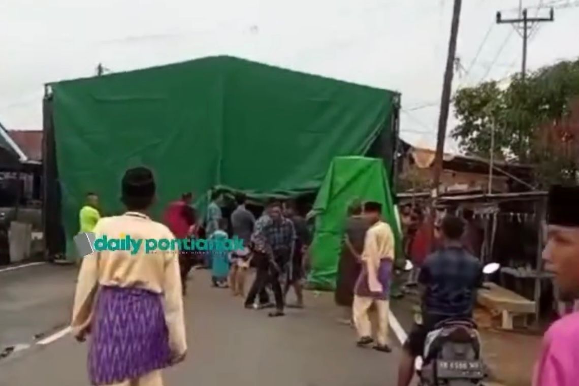 Pesta Pernikahan di Pontianak Tutup Jalan, Kasatlantas : Tidak ada Izin