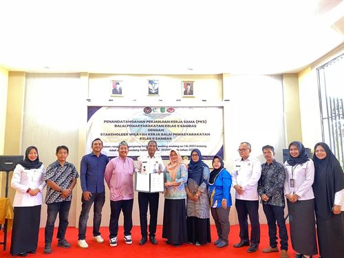 Sambut KUHP Baru, Bapas Sambas Jalin Kerjasama dengan Berbagai Pihak