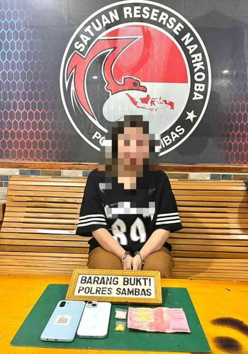 Diduga Pengedar Narkoba di Sebawi Berhasil Dirungkus Polres Sambas