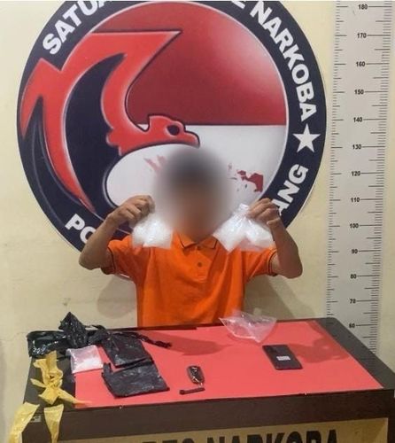Polres Bengkayang Tangkap Pria Diduga Edarkan Sabu, Amankan Ratusan Gram Barang Bukti