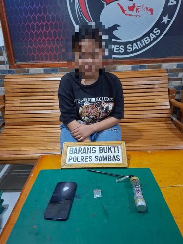 Polres Sambas Ringkus Seorang Perempuan yang Diduga Terlibat Penyalahgunaan Narkotika di Sekura