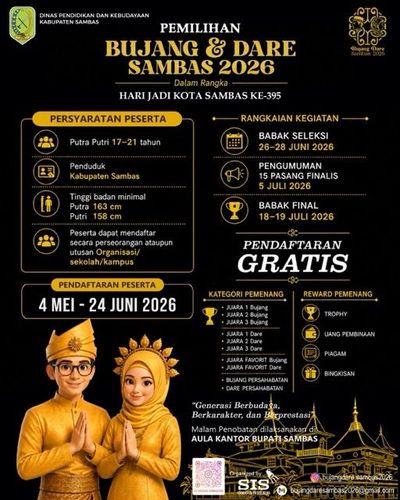 PEMILIHAN BUJANG & DARE SAMBAS 2026