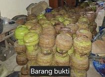 Foto Barang Bukti Pencurian Gas LPG