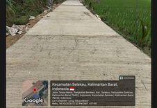 Baru Dikerjakan, Jalan Rabat Beton di Parit Kongsi Diduga Sudah Retak