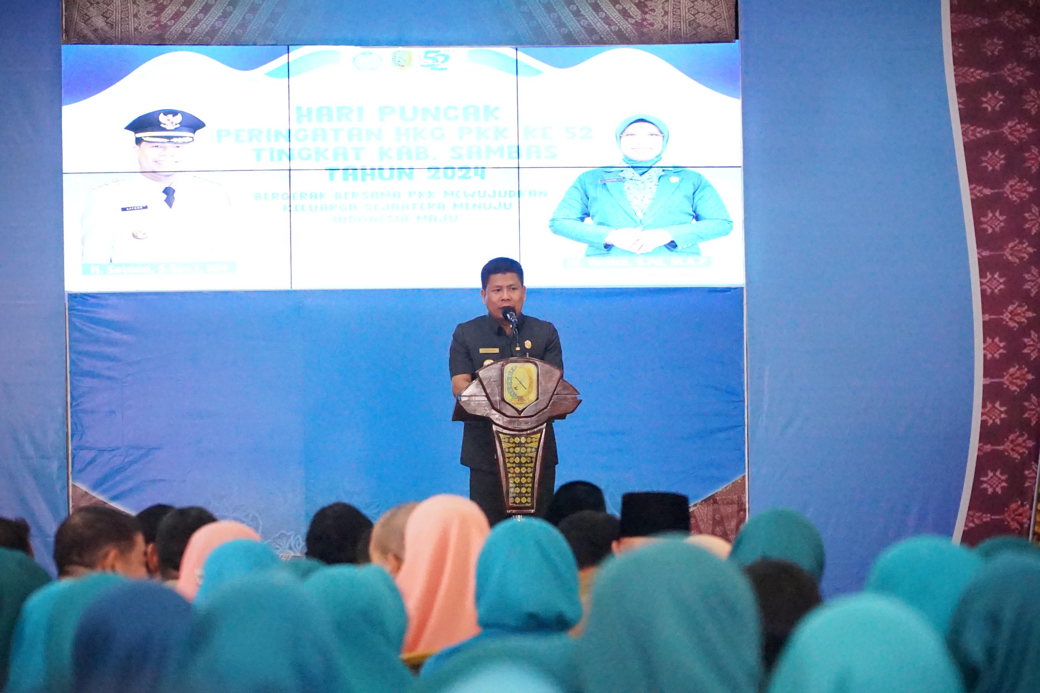 TP PKK Sambas Gelar Peringatan HKG ke-52, Bupati Sambas Apresiasi Peran dan Inovasi PKK